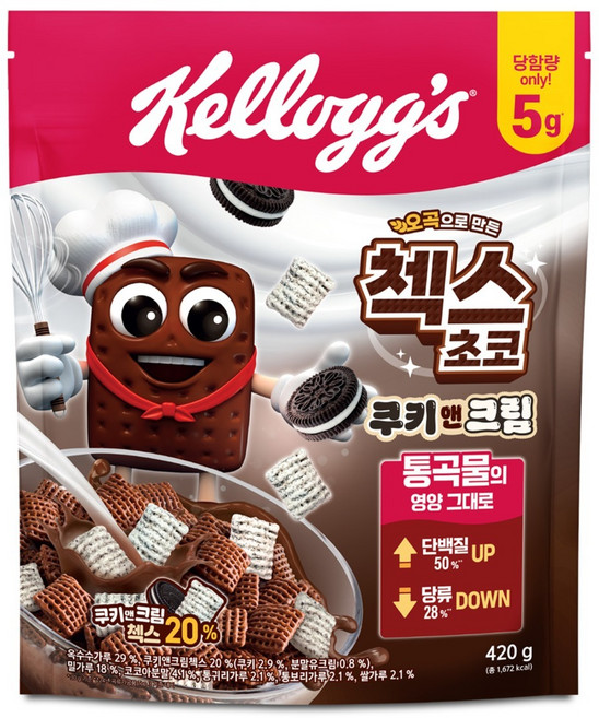 첵스초코 쿠키앤크림 시리얼, 420g, 1개