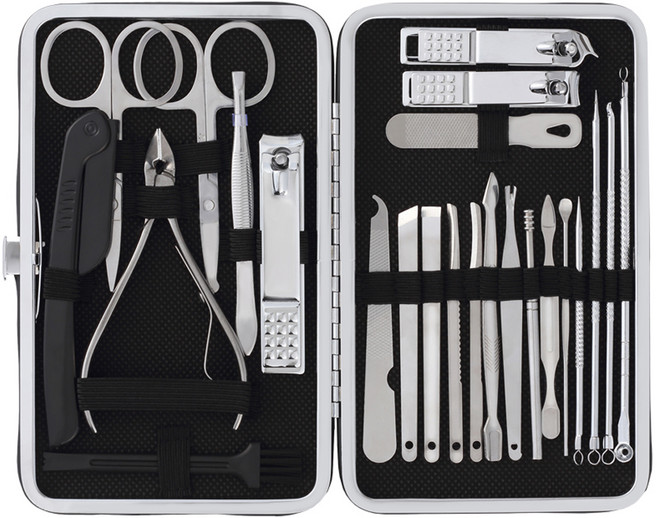 메툴리 안심 케어 손톱 앤 발톱 올인원 손톱깎이 24종 세트, 1세트