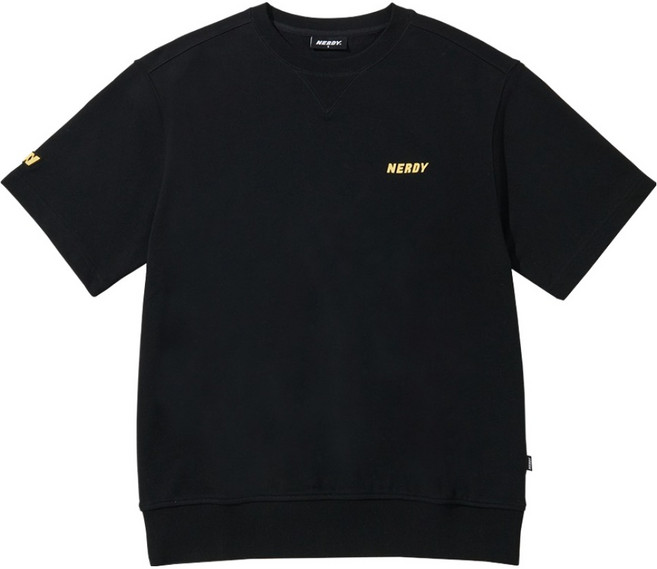 NEDRY Essential 短袖衛衣, 黑色