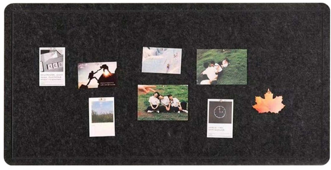 썸즈마인 메모 보드 게시판 블랙, 펠트