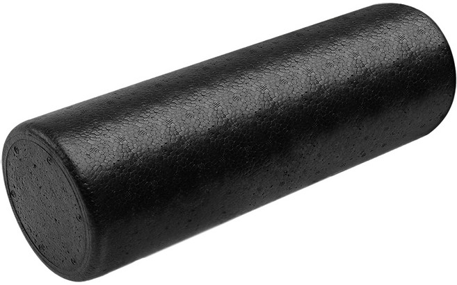 AHOYE EPP高密度泡沫瑜珈柱/按摩滾筒/健身滾輪/瑜珈滾輪, 1個, 高密度泡沫 黑色