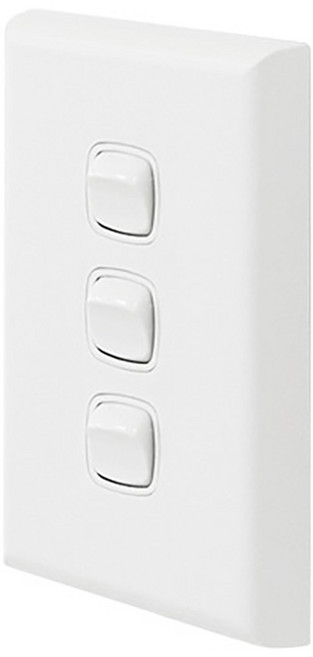 르그랑 엑셀 Simple 3구 스위치 화이트, 1개