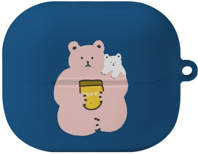 아이무이 시즌 4 하드 케이스, 뚱곰 네이비, 1개, 갤럭시 버즈3 / 버즈3 프로