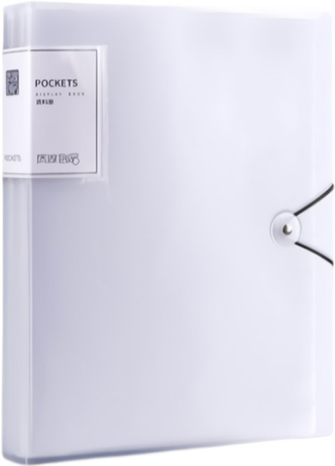 꼬까 클립 서류 장부 보관 A4화일 30p, 화이트, 1개