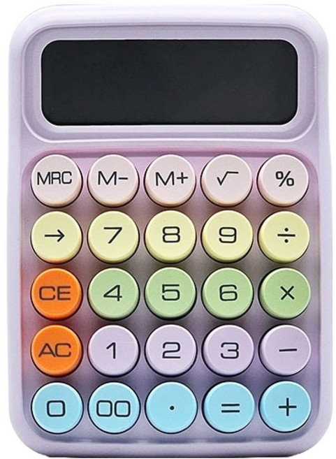 프루그 레트로 기계식 계산기, 퍼플, 1개