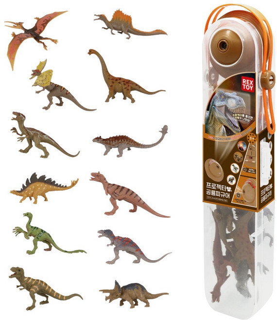 씽크 프로젝터 공룡 피규어 세트, 1세트