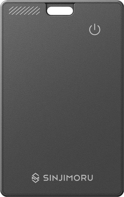 신지모루 애플인증 Find My 신지태그 카드 트래커 스마트태그 위치추적기, 블랙, 1개