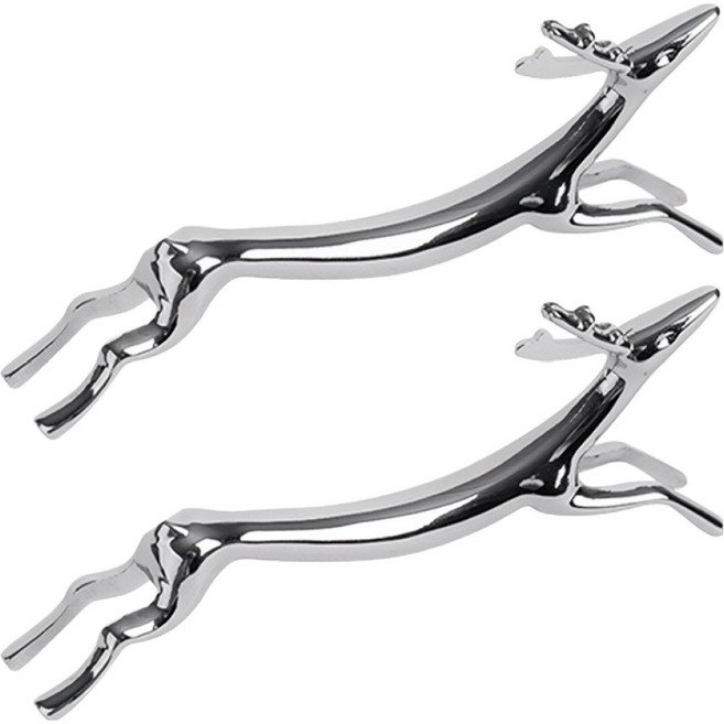 모던앳 동물 스텐 수저 받침 사슴, 2개