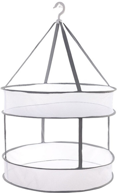 원이네 접이식 다용도 빨래 건조 걸이 2단, 그레이