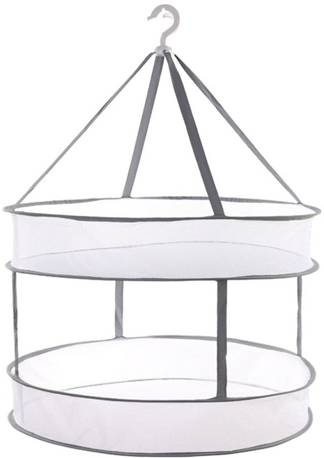 원이네 접이식 다용도 빨래 건조 걸이 2단, 그레이