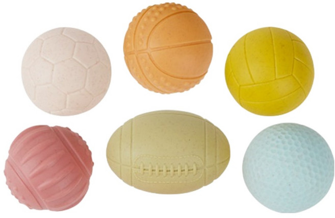 캐스비 스포츠 말랑팡팡 아기공 6종 세트, 본품, 10개