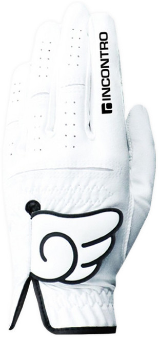 인콘트로 여성용 엔젤 윙 스킨핏 반양피 골프장갑 왼손용, 1개, 20호