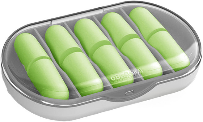 AHOYE 記憶綿超靜音舒適耳塞, 1盒, 5副