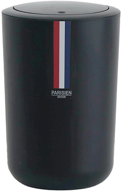 파리지앵 LVAI 원터치 휴지통 원형 5L, 블랙