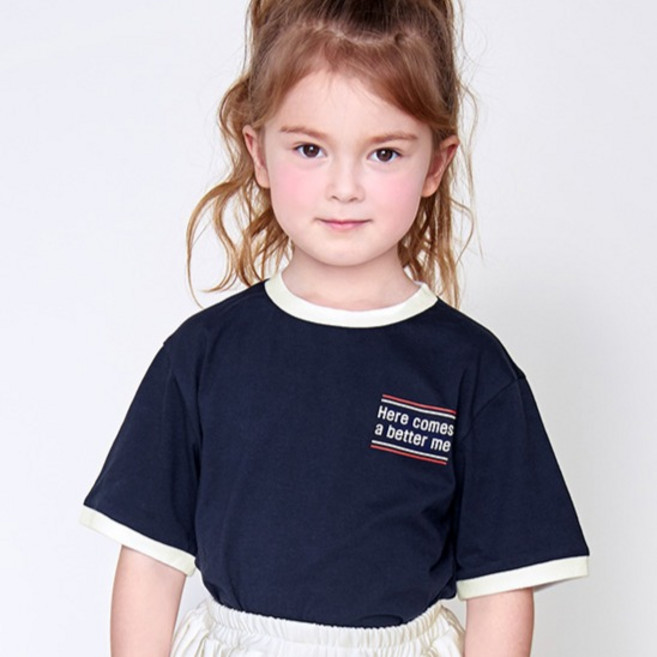 월튼키즈 여아용 통기성 스피릿링거 티셔츠