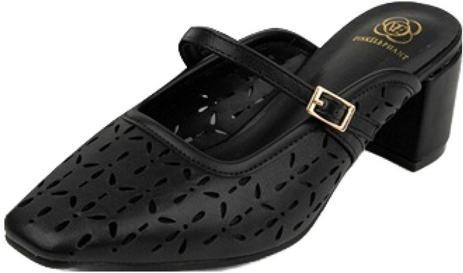 분홍코끼리 여성용 마리드 펀칭 블로퍼 6cm