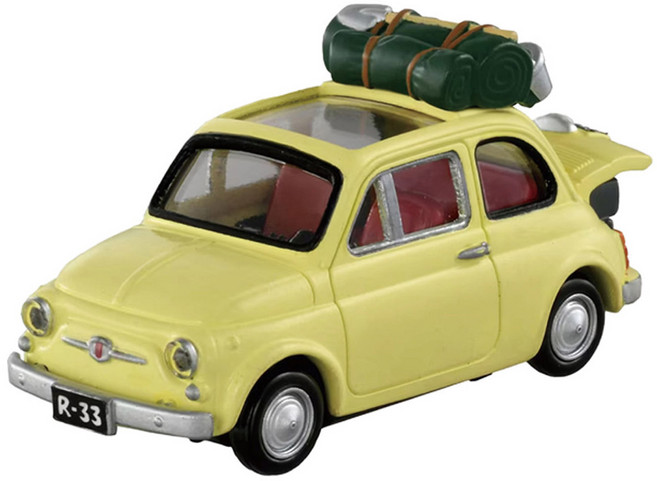 토미카 프리미엄 언리미티드 05 루팡 3세 칼리오스트로의 성 피아트 500 피규어, 1개, 혼합색상