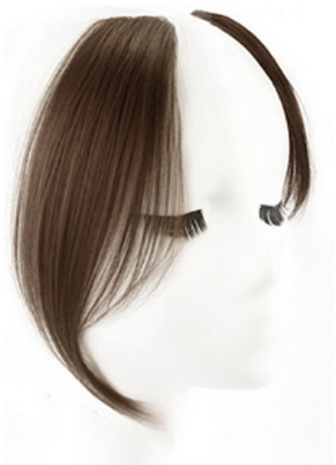 젤루나 얼굴 작아 보이는 프렌치 사이드 뱅 앞머리 붙임머리 반가발 HB-29, 4 라이트브라운, 2개