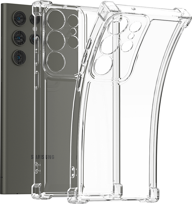 굿밸류 크리스탈 에어 젤리 쿠션 휴대폰 케이스 2p