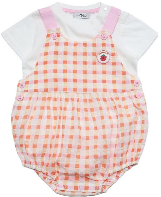 BLUEDOG baby 嬰幼兒格紋連身衣套組