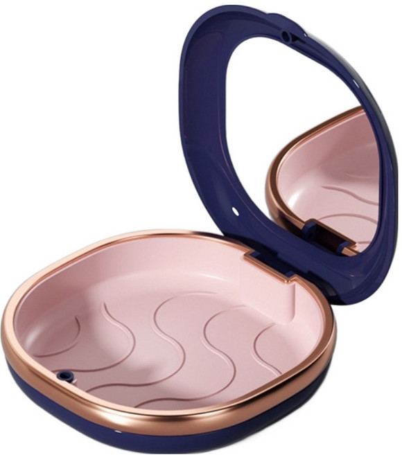 홈래빗 컴팩트 거울 교정기 틀니 보관함 네이비