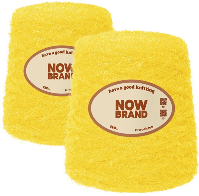 울클럽 나우브랜드 대용량 고급 수세미실 600g, 9 노랑, 2개