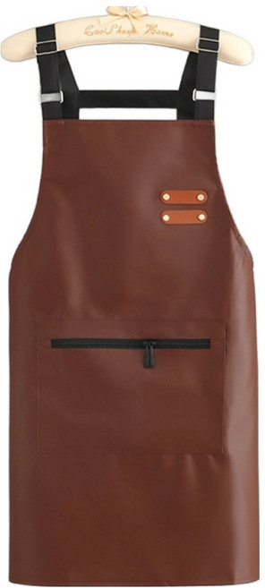 심쿵하니 다용도 방수 앞치마, 브라운, 1개