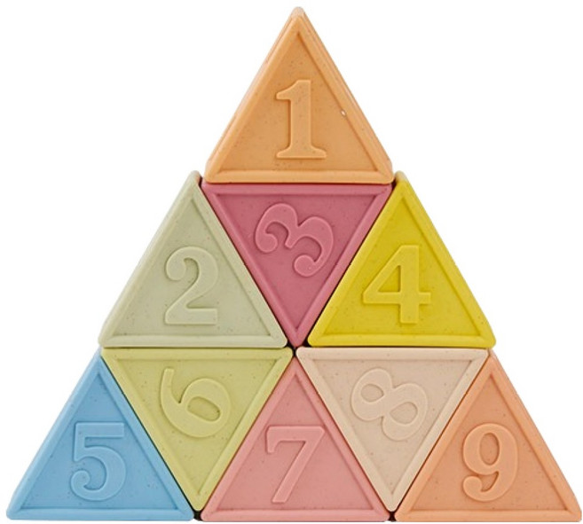 캐스비 스포츠 말랑팡팡 쌓기 블록 9종 세트, 혼합색상, 1세트