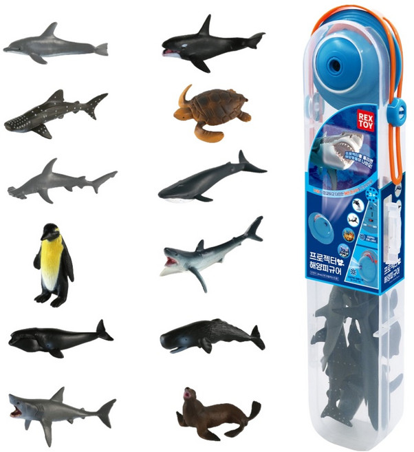 씽크 프로젝터 해양 피규어 세트 랜덤발송, 1세트