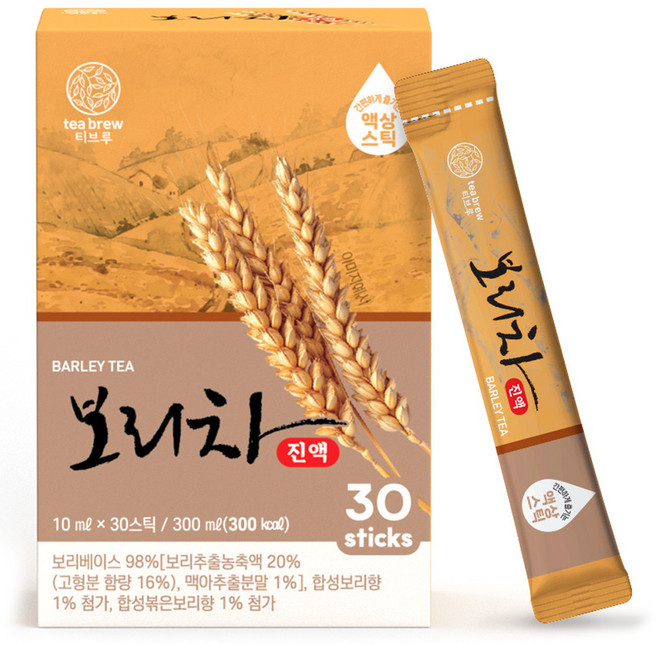 맥널티커피 티브루 보리차 진액, 10ml, 30개