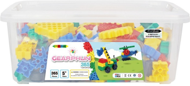 몰펀 기어펀 365 기어블록 367p, 혼합색상, 1개
