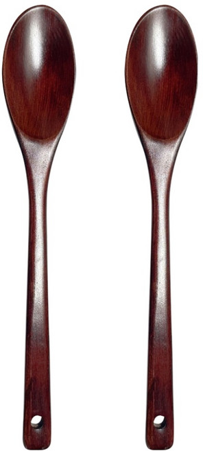 원목 옻칠 조리기 나무 볶음스푼 대, 2개