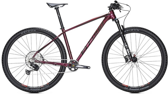 엘파마 페이스 29 3 DEORE 12 MTB 자전거 470 XL, 퍼플, 180cm, 1개