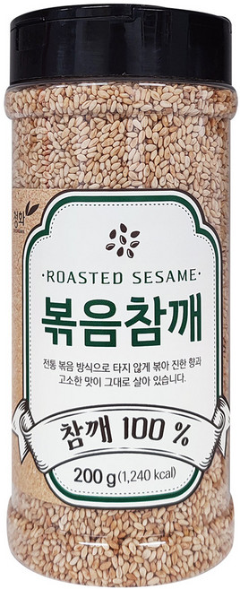 청화농산 100% 볶음참깨, 1개, 200g