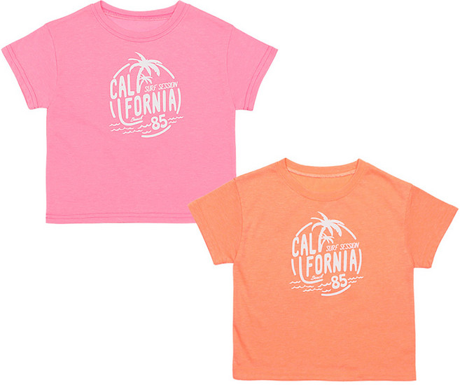 레인보우키즈 아동용 캘리포니아 반팔티 2종 세트