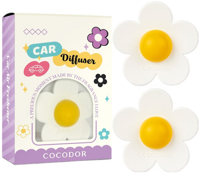 코코도르 솔리드 차랑용 디퓨저, 1세트, 그린레몬(플라워)