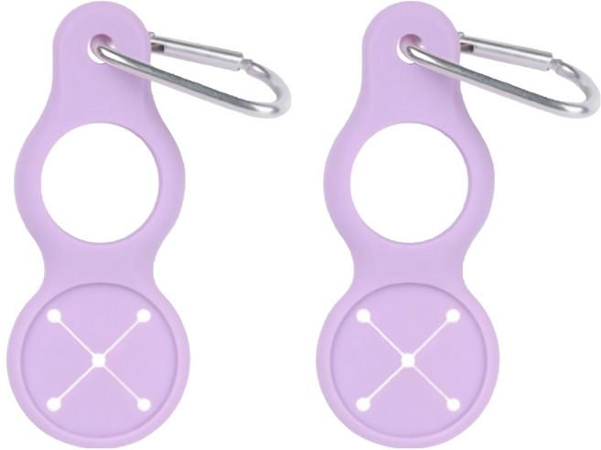 블리츠 휴대용 아웃도어 카라비너 수건 생수 물병 고리, 바이올렛, 2개