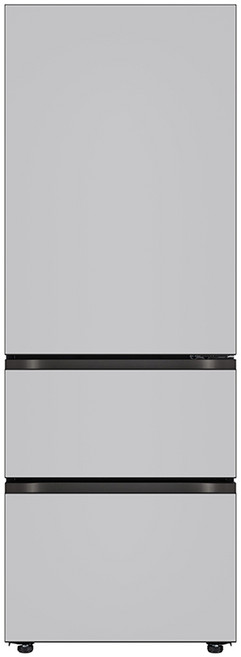 LG전자 오브제컬렉션 324L 3도어 스탠드형 김치냉장고 디오스 김치톡톡 Fit & Max 방문설치, 크림그레이, Z334MRR122S