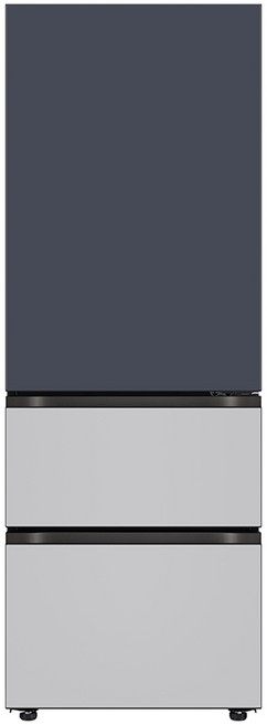 LG전자 오브제컬렉션 324L 3도어 스탠드형 김치냉장고 디오스 김치톡톡 Fit & Max 방문설치, 네이비 + 크림그레이, Z334MNR122S