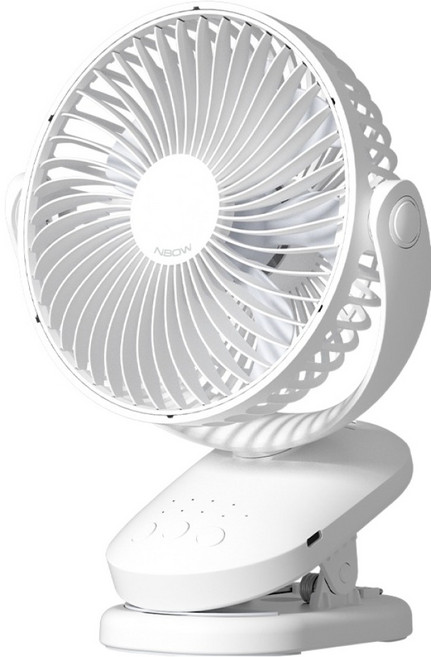 엔보우 모노클립 집게형 탁상용 무선 선풍기, MONOCLIP, 화이트