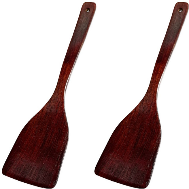 원목 일자 뒤집개, 옻칠, 2개