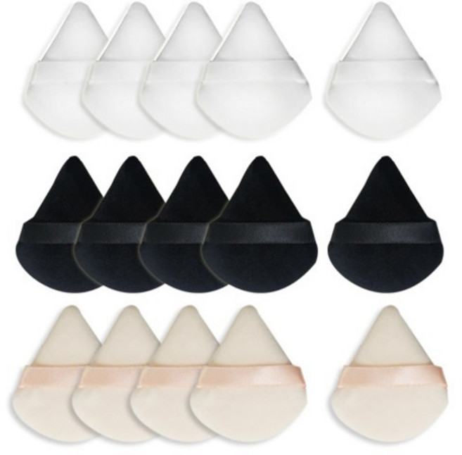 OON 물방울 보송 파우더 퍼프 화이트 5p + 블랙 5p + 스킨 5p 세트, 1세트, 화이트, 블랙, 스킨