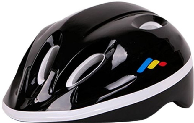 랜드웨이 아동용 모션 스피드 헬멧, 블랙, 1개