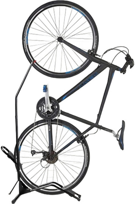 본젠 실내 자전거 L자형 스탠드 수직 수평 거치대, 블랙, 1개