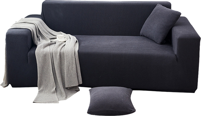 ANTIAN 北歐風萬用彈力全包柔軟沙發套, 金屬灰, 1個