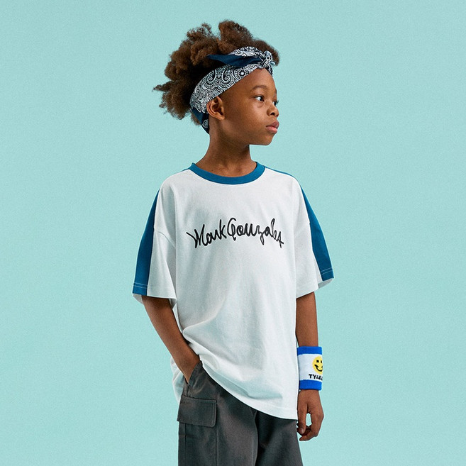 MARK GONZALES KIDS 兒童天使線條短袖T恤