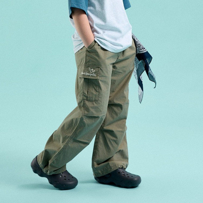 MARK GONZALES KIDS 女童透氣天使輕量工裝褲