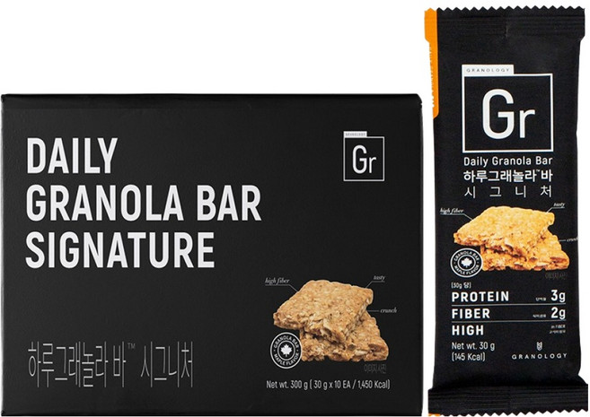 그라놀로지 하루 그래놀라 바 시그니처 10p, 300g, 1개