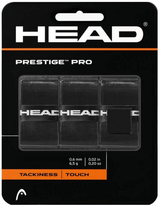 헤드 프레스티지 프로 테니스 그립 3p, 블랙, 1개