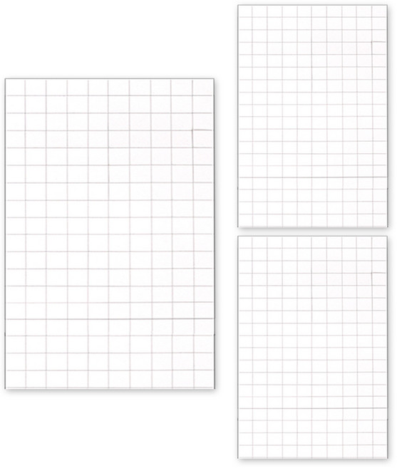 유니아트 입체양면테이프 사각 1cm (28*20cm), 흰색, 3개